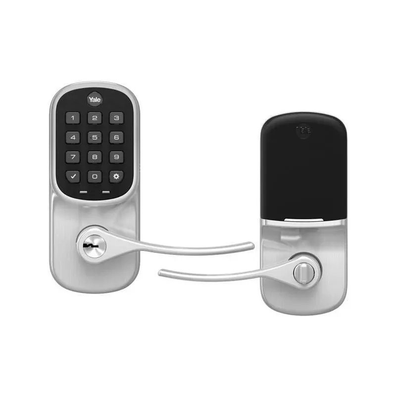 Yale Assure Satin Nickel Touchscreen Lever Lock – Metal Keyless Entry For Commercial & Residential Doors