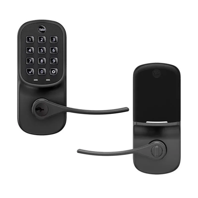 Yale Assure Matte Black Touchscreen Lever – Premium Metal Design