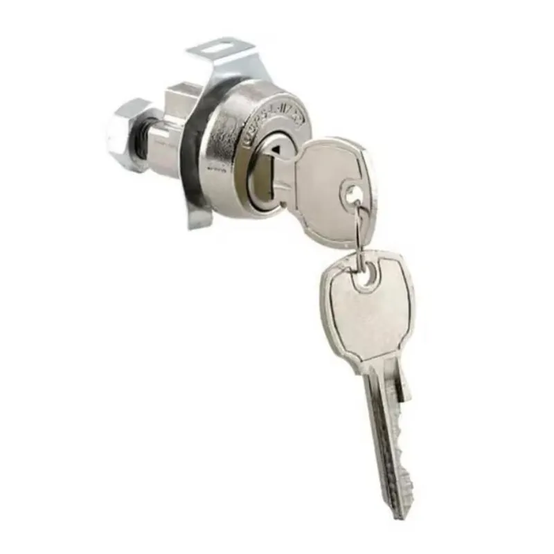 ATC Nickel Mailbox Lock Cylinder – 5‑Pin, Clockwise Turn, 2 Keys Included