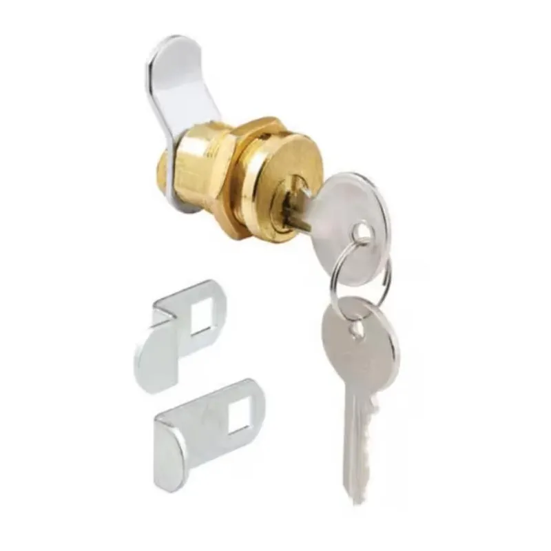 ATC Brass‑Plated Steel Mailbox Lock – Counter‑Clockwise Pedestal, 2‑Key Set