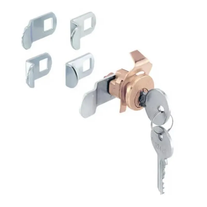 ATC Brass‑Plated Steel Mailbox Lock – Counter‑Clockwise Clip‑On With Two Keys