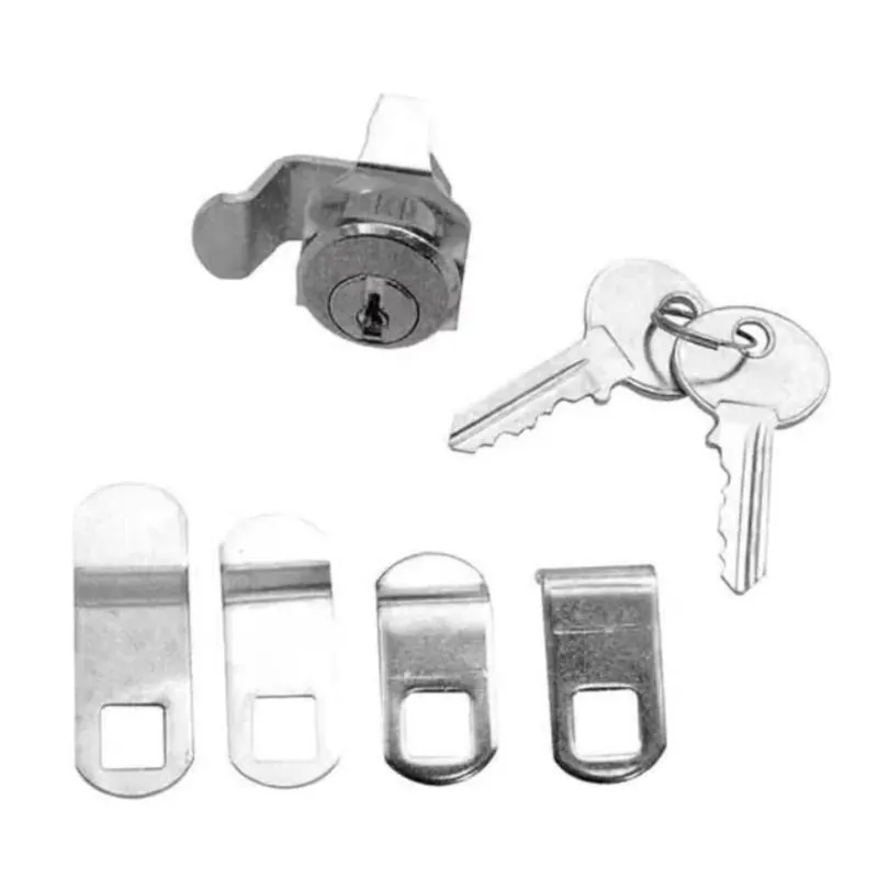 ATC Nickel‑Steel Counter‑Clockwise Mailbox Lock – 2 Keys, Clip‑On Design