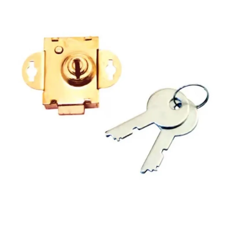 ATC Brass‑Plated Steel Mailbox Lock – Counter‑Clockwise, 2 Keys