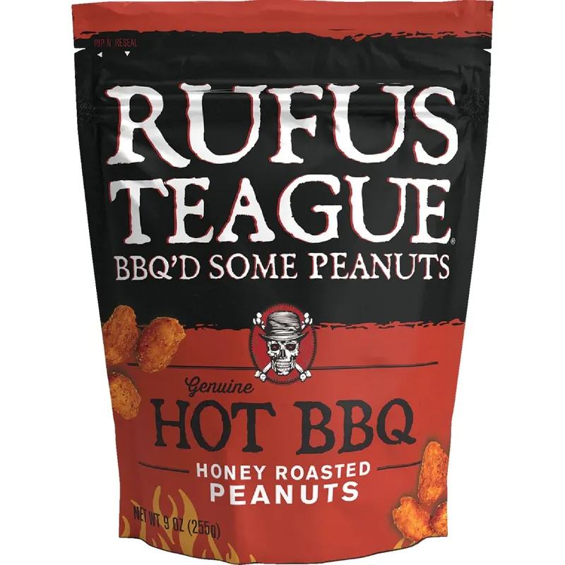 9 Oz. Hot Honey Bbq Roasted Peanuts - Resealable Pouch