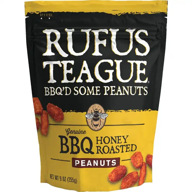 9 Oz. Bbq Honey Roasted Peanuts - Sweet And Savory Snack