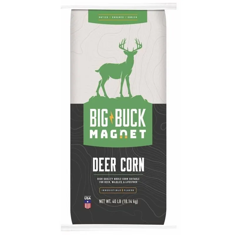 Big Buck Magnet Premium Deer Corn Feed – 40 lb Bulk Wildlife Attractant