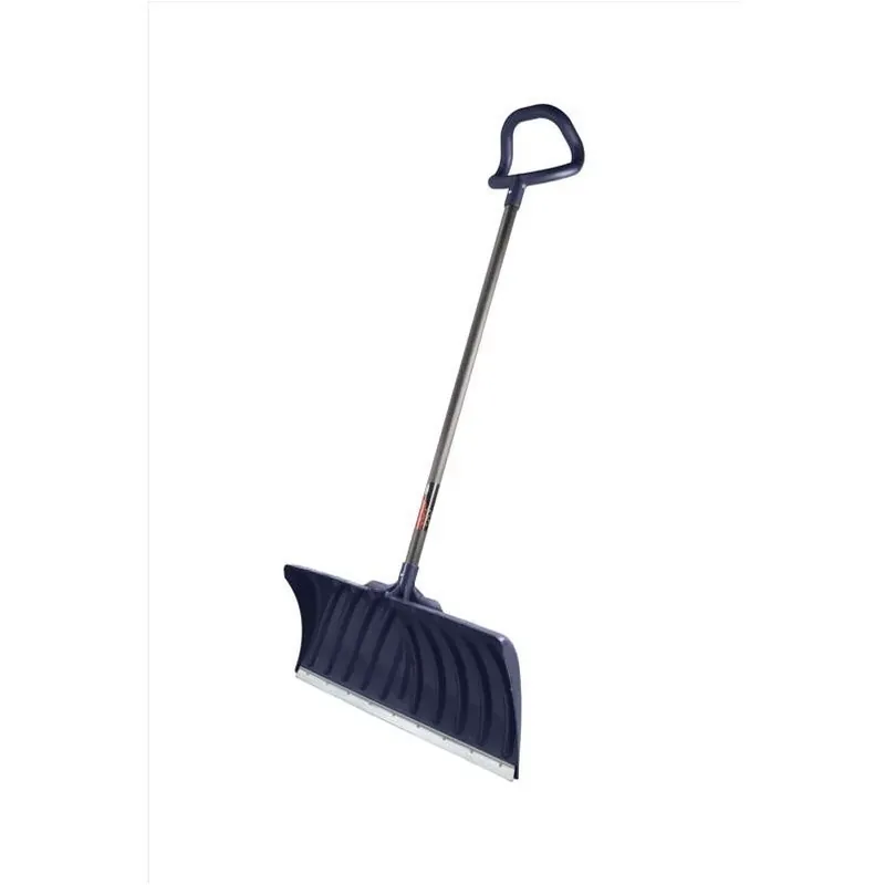 Suncast 27" X 56" Poly Snow Pusher With Steel Comfort‑Grip Handle – Blue Blade