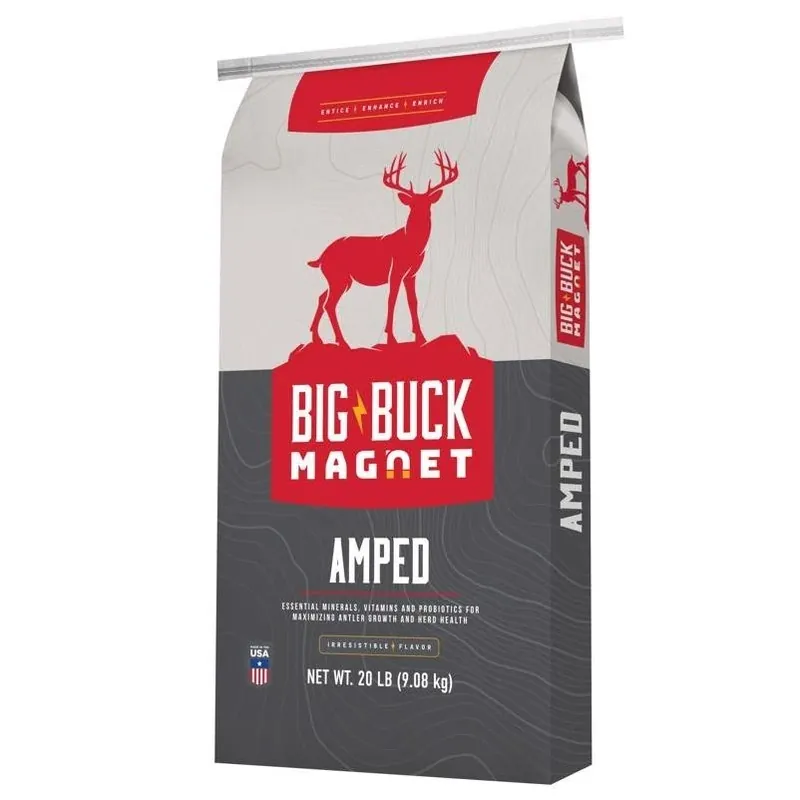 Big Buck Magnet Amped High‑Potency Deer Mineral Attractant – 20 lb Granules