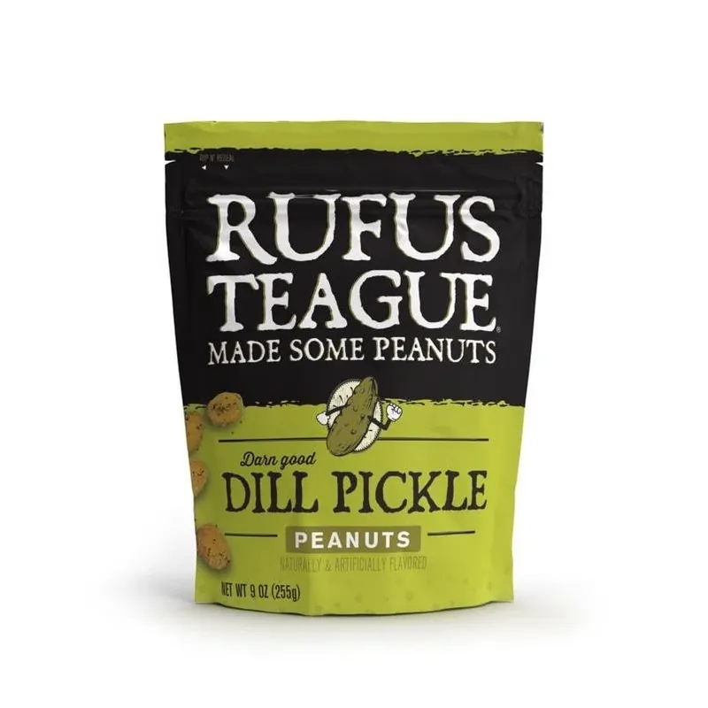 9 Oz. Dill Pickle Peanuts - Premium Snack With Bbq Flavor