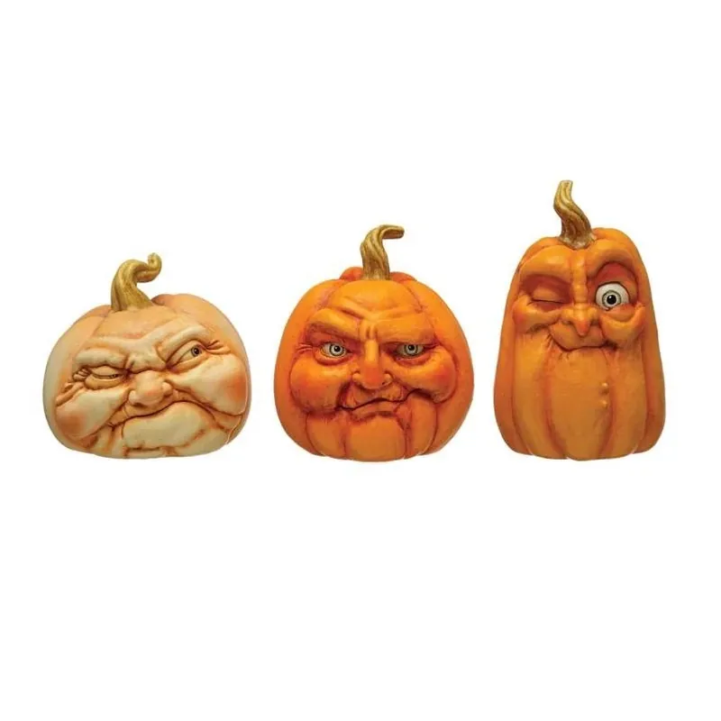 Creative Co‑Op 6‑Inch Pumpkin Halloween Decoration – Festive Fall Accent