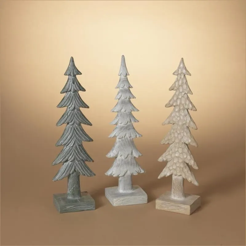 Gerson 16‑Inch Multicolored Resin Christmas Tree Table Ornament