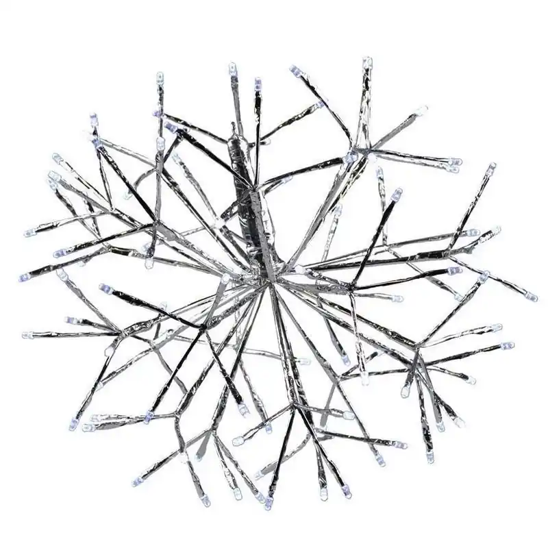 16‑Inch Cool White LED Twinkling Shimmer Sphere – Plug‑In Hanging Décor