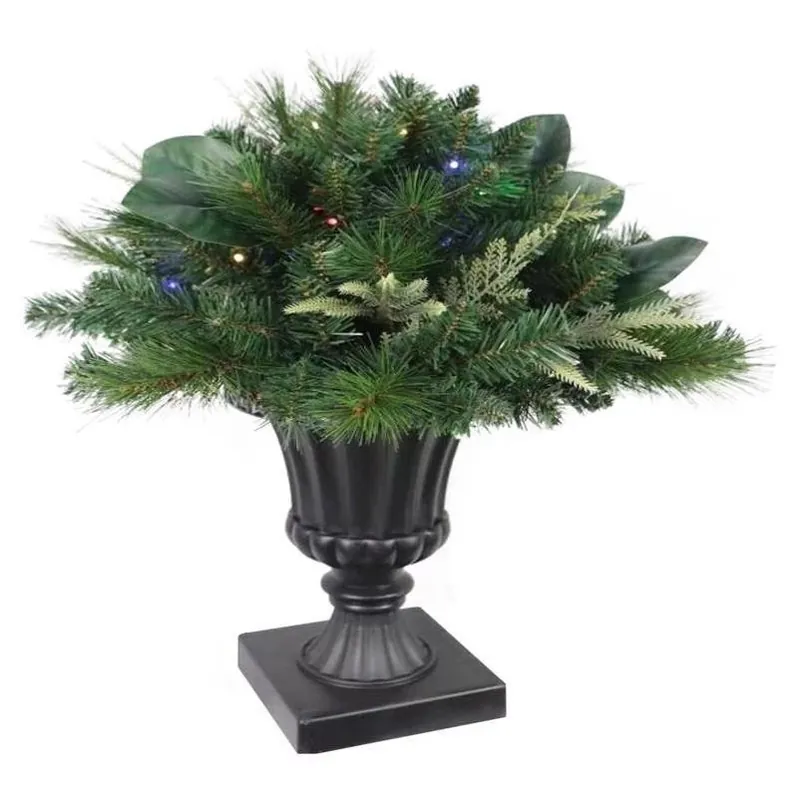 Celebrations 2‑Foot Full‑Coverage LED Color‑Changing Porch Bush – 35‑Light Decorative Outdoor Accent