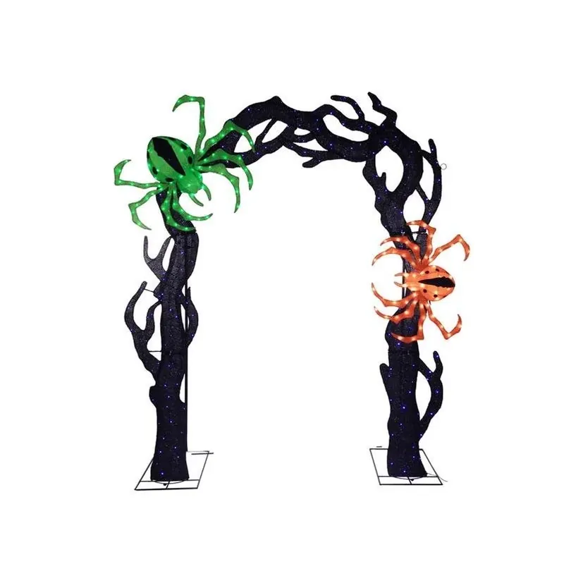 98‑Inch Haunted Tree Archway With Dual Spiders – Premium Halloween Decoration