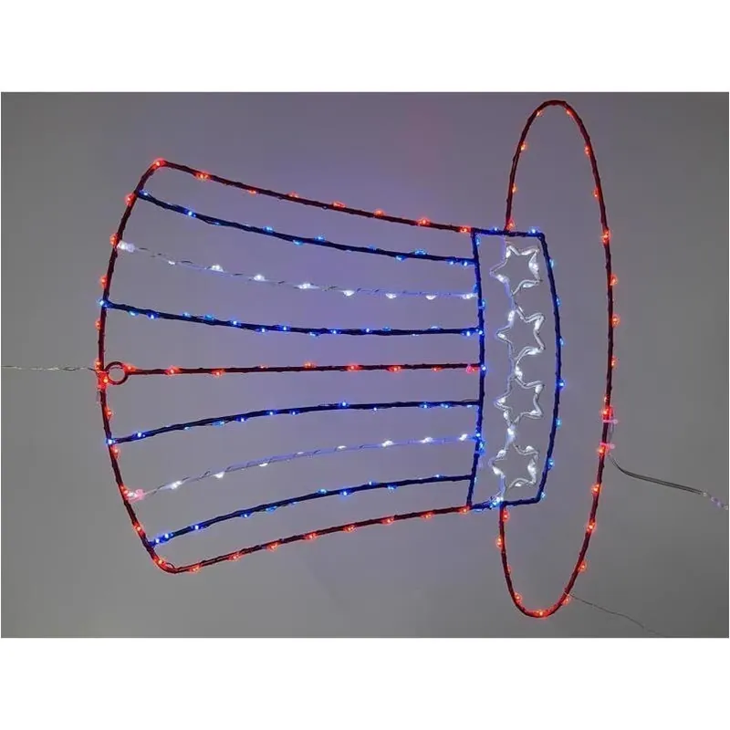 Patriotic Metal Silhouette Window Light – Indoor/Outdoor Décor