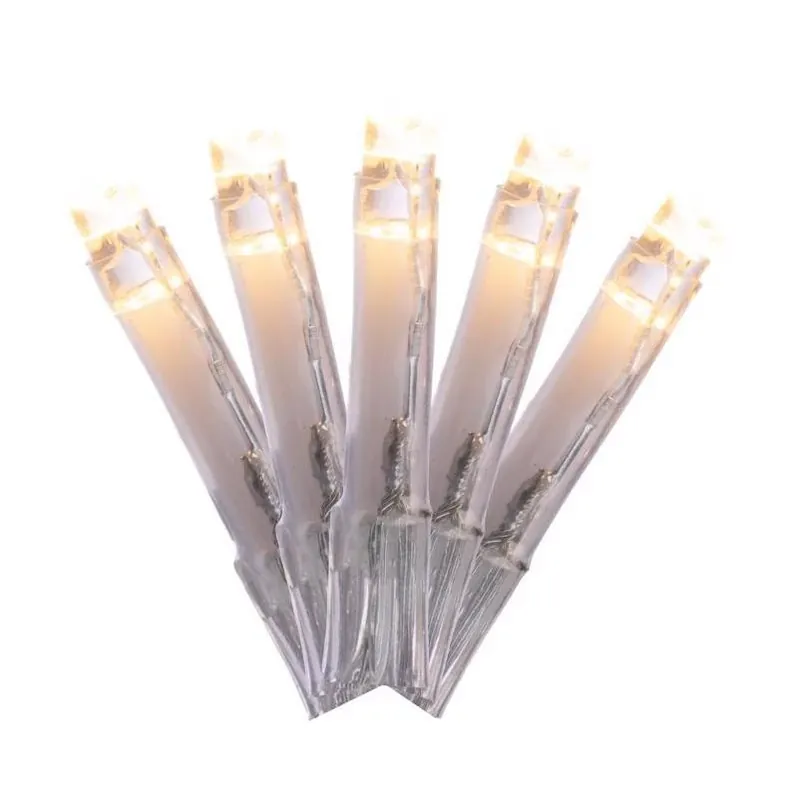 200-Count Multicolor & Warm White LED Icicle Rice Lights – Plug‑In Holiday String