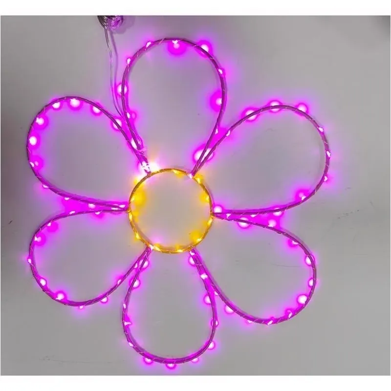 Celebrations Daisy Silhouette Metal Window Décor With Built‑In Lighting