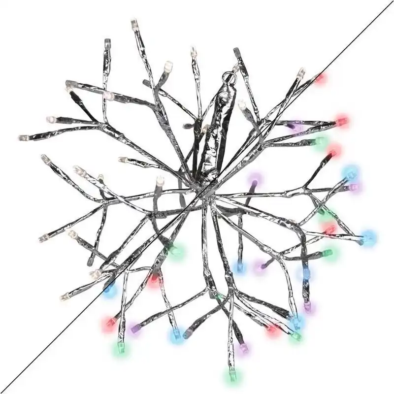 20‑in LED Color‑Changing Shimmering Sphere Hanging Light – Celebrations