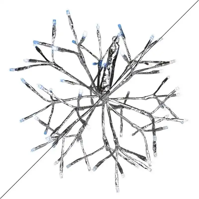 20‑Inch LED Shimmering Sphere – Blue & Pure White Color‑Changing Hanging Décor