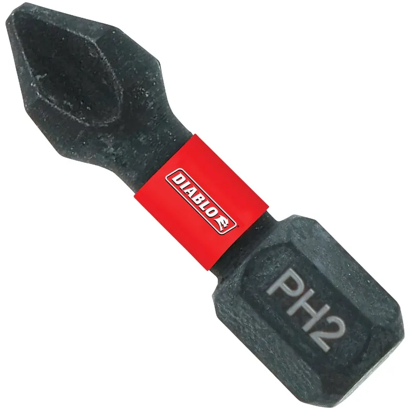 Diablo Phillips 2 X 1 In. L Driver Bit 2 Pk