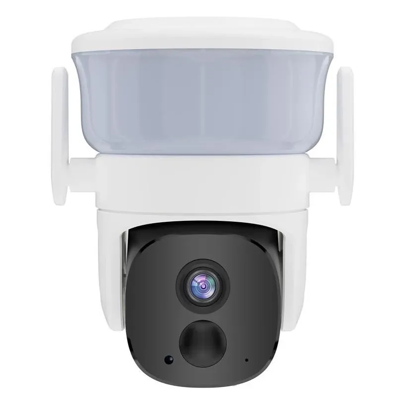 I Wireless Battery‑Operated Outdoor Security Camera – Black/White