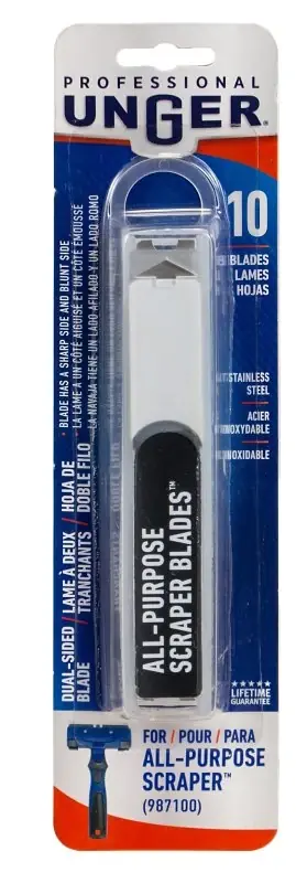 Professional 987300 Dual-sided All-purpose Scraper Replacement Blades, Steel, Black