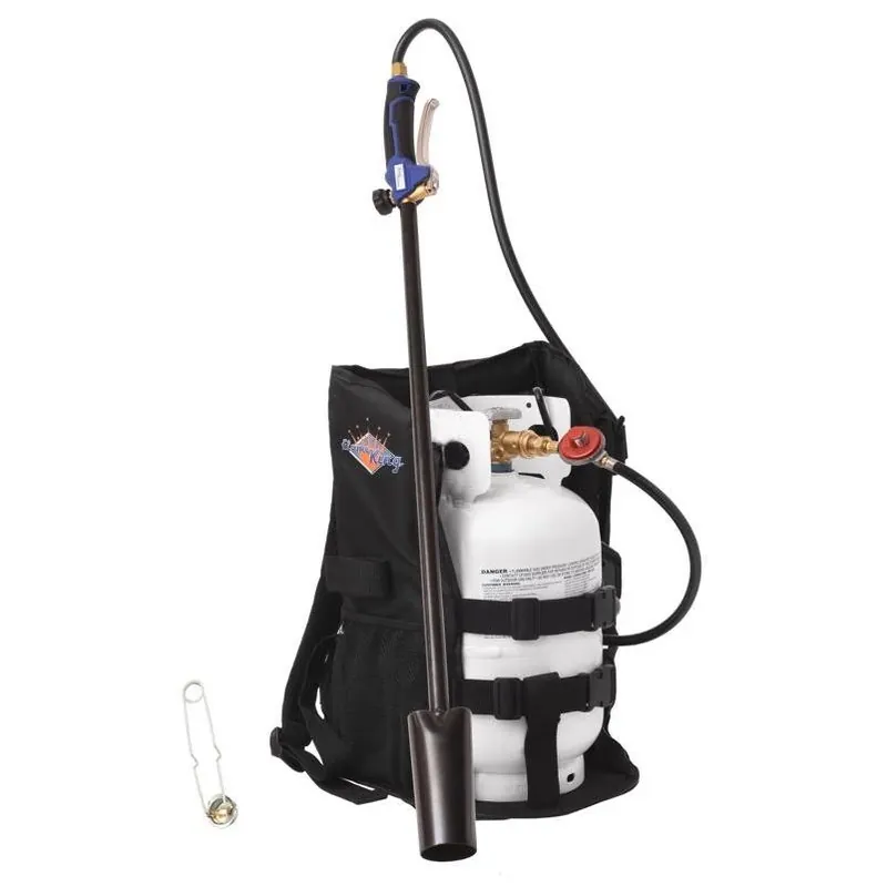Flame King 10‑lb Propane Weed Torch Kit – 3‑Piece Steel Burner Set