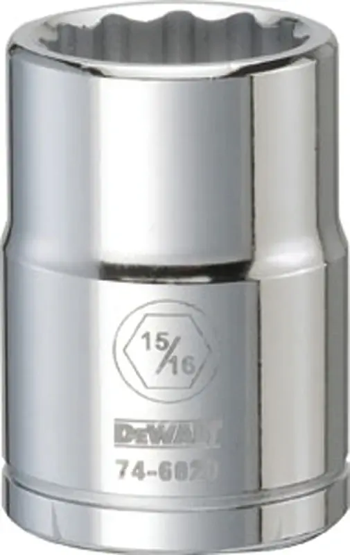Socket, 12-Point, 3/4 In. Drive, 15/16 In.