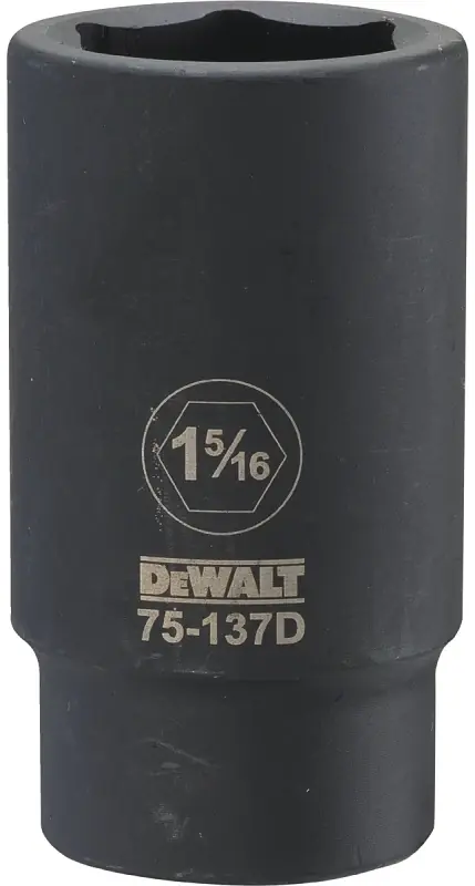 SAE Deep Impact Socket, 6-Point, 3/4 In. Drive, 1-15/16 In.