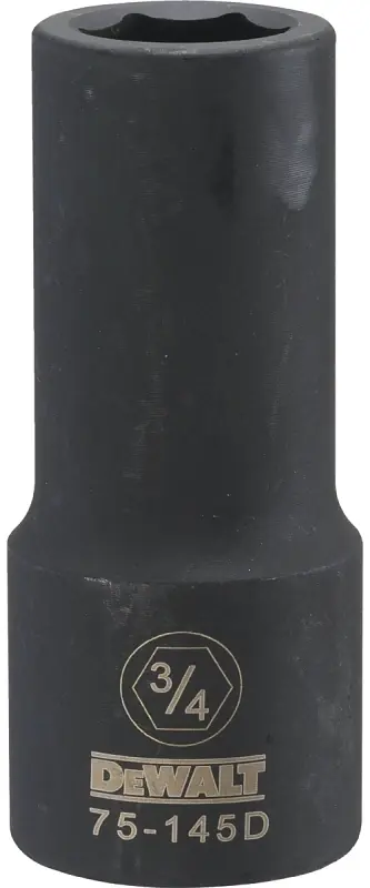 SAE Deep Impact Socket, 6-Point, 3/4 In. Drive, 3/4 In.
