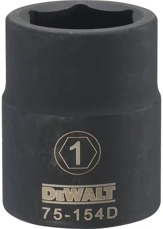 SAE Impact Socket, 6-Point, 3/4 In. Drive, 1 In.