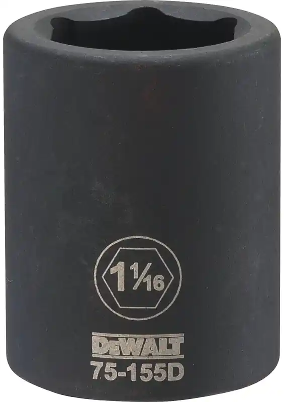 SAE Impact Socket, 6-Point, 3/4 In. Drive, 1-1/16 In.