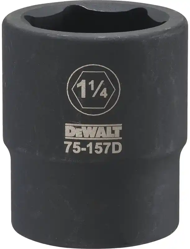 SAE Impact Socket, 6-Point, 3/4 In. Drive, 1-1/4 In.
