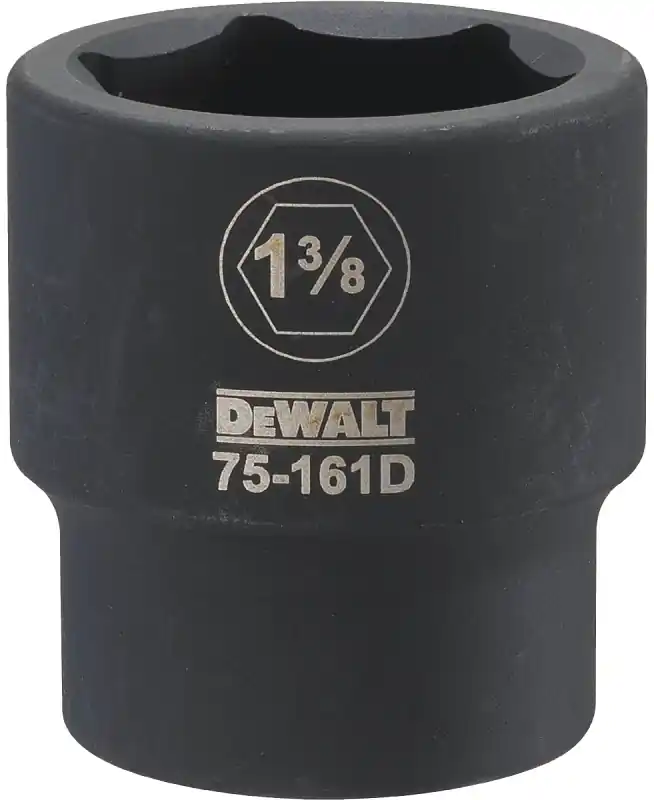 SAE Impact Socket, 6-Point, 3/4 In. Drive, 1-3/8 In.