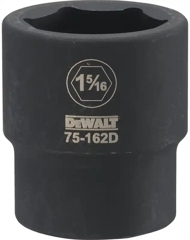 SAE Impact Socket, 6-Point, 3/4 In. Drive, 1-5/16 In.