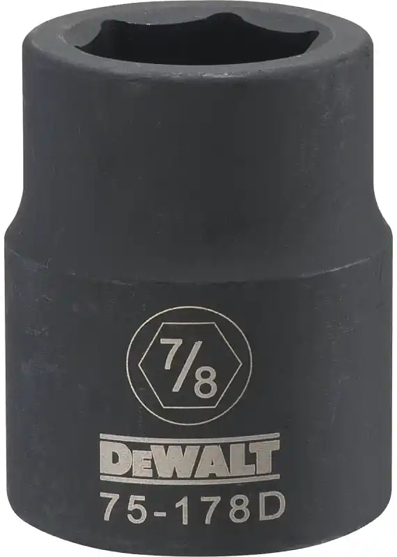SAE Impact Socket, 6-Point, 3/4 In. Drive, 7/8 In.