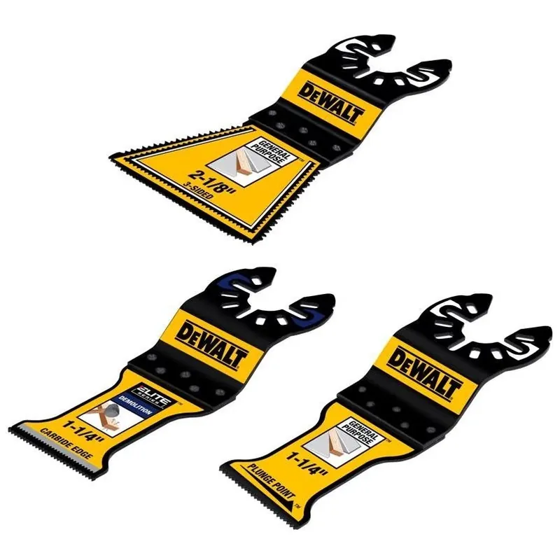 DeWalt 2-1/8 In. W Bi-Metal/Carbide Tipped Remodeler Oscillating Blade Set 3 Pc