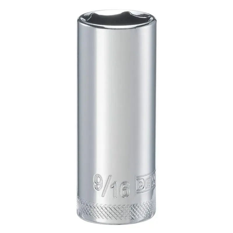 DeWalt DirectTorque 9/16" × 1/4" 6‑Point Deep Socket – Chrome Vanadium Steel, Single Piece