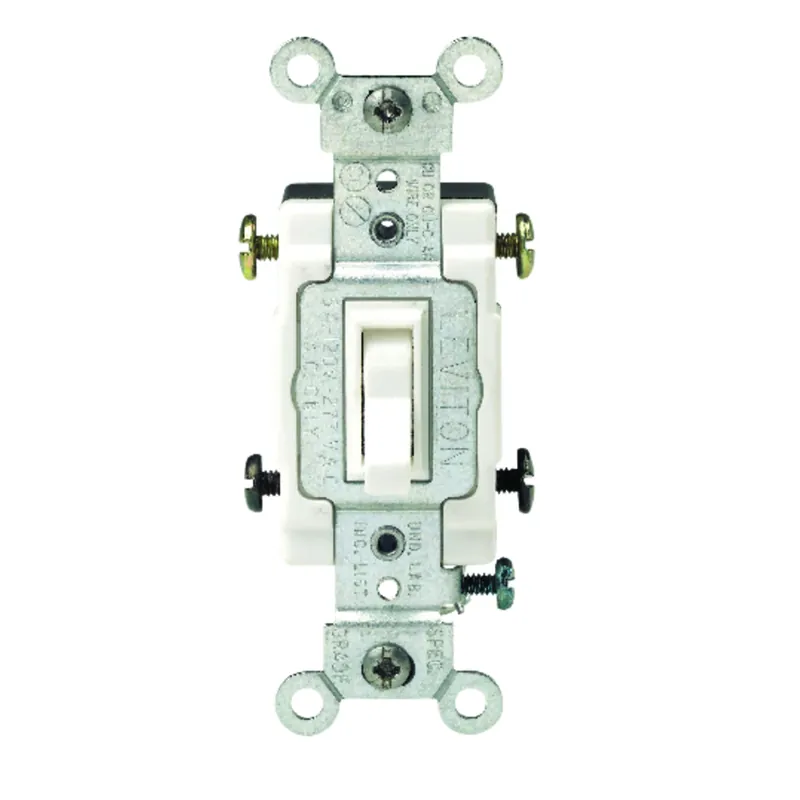 Leviton Commercial 15 Amps Toggle AC Quiet Switch White 1 Pk