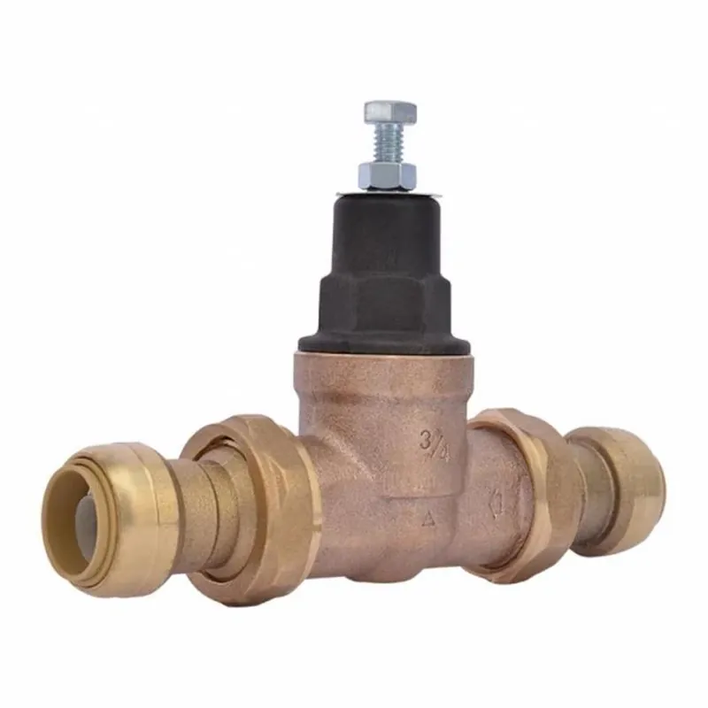 SharkBite 3/4" Adjustable Bronze Pressure Regulating Valve – Lead‑Free, 70 psi Max