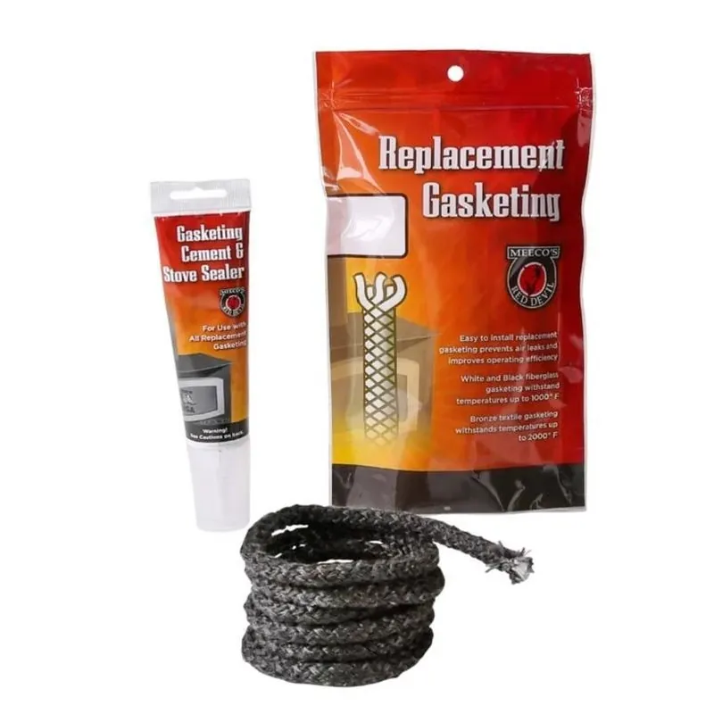 MEECO‘S Red Devil High‑Temp Fiberglass Rope Stove Gasket – 1000°F Replacement Seal