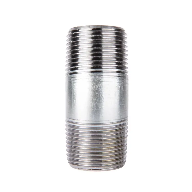 3 In. Mip Galvanized Steel Close Nipple For Plumbing Applications