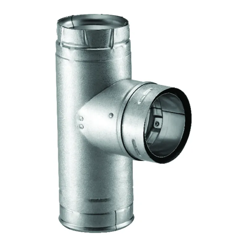 Pellet Pipe Vent Clean-Out Tee, 4 In.