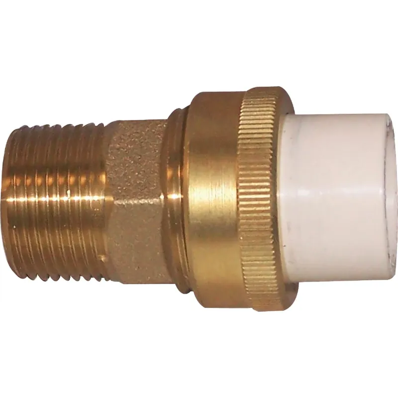 Homewerks Schedule 40 3/4 In. Compression X 3/4 In. D MPT CPVC/Brass Adapter Coupling