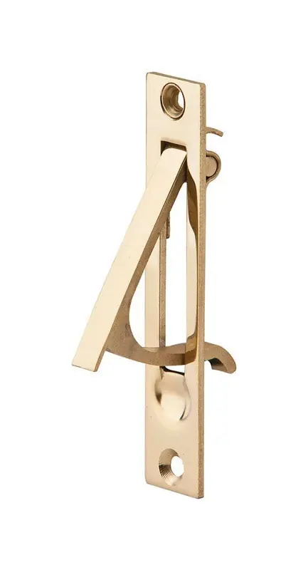 Ives 3-7/8 In. L Bright Brass Sliding Door Edge Pull - Model 230b3
