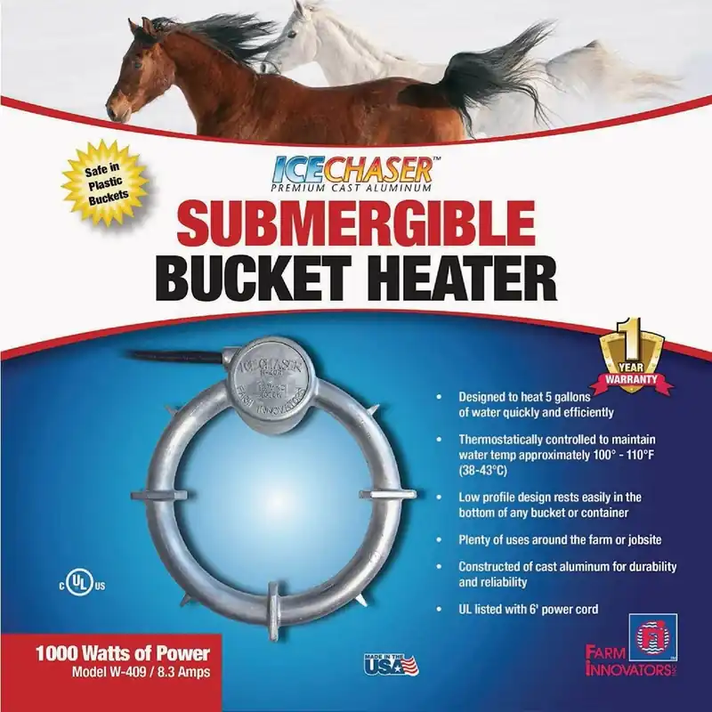 Submergible Bucket Heater, 1000-Watts