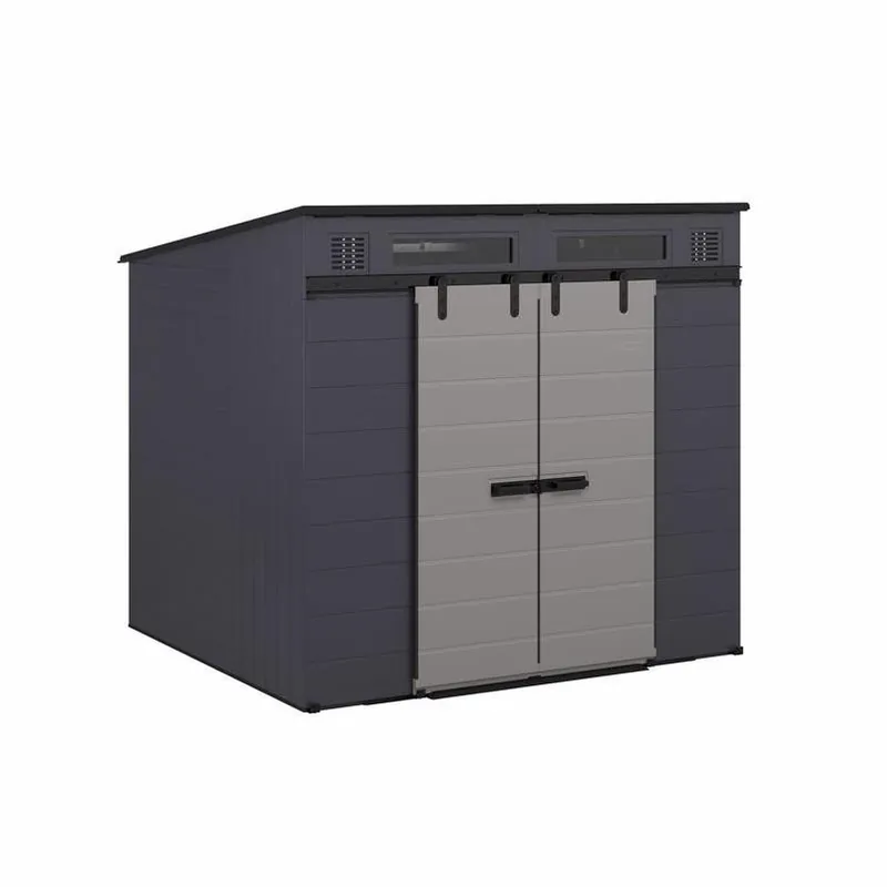 Suncast 8‑ft X 7‑ft Resin Storage Shed With Floor Kit