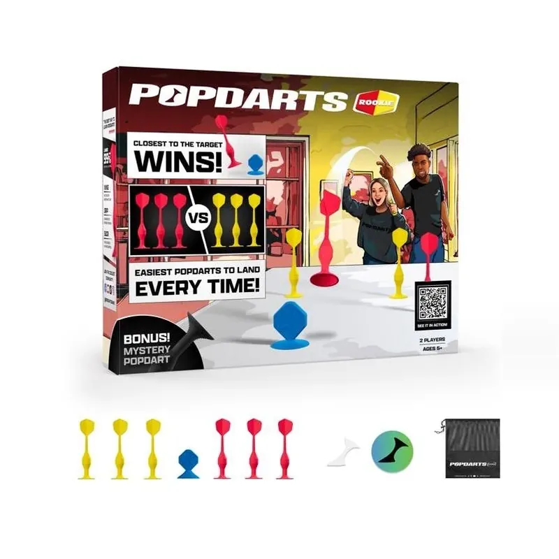 PopDarts Rookie Beginner Dart Set – Bright Red & Yellow