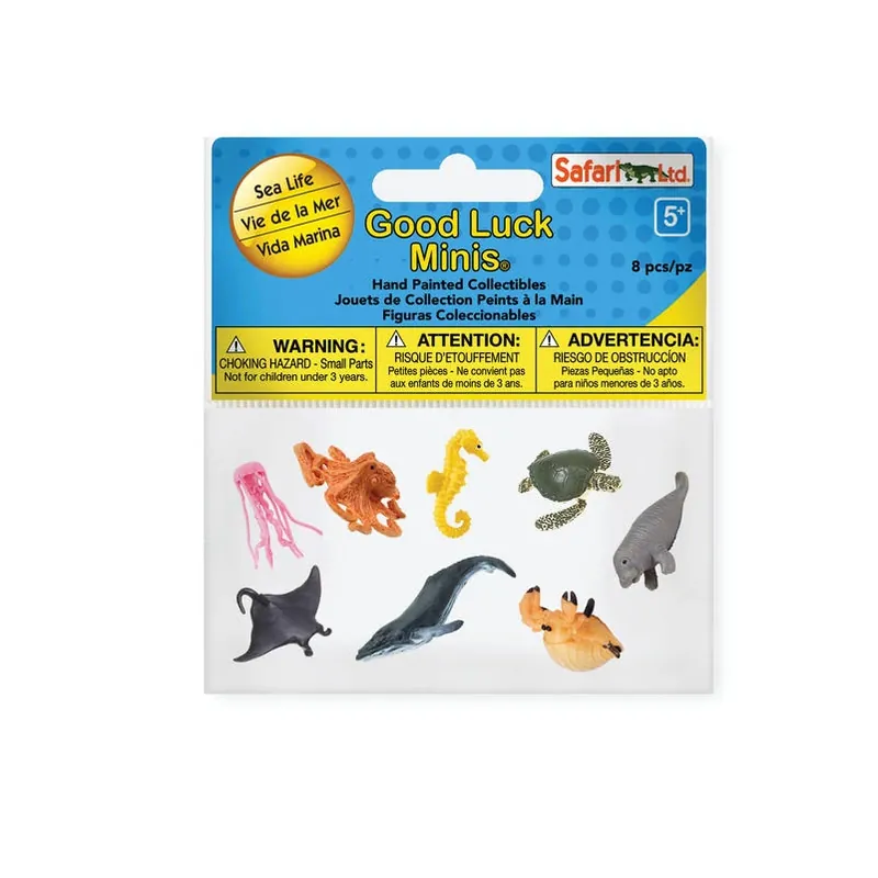 Good Luck Mini Sea Creatures Toy Set – 8‑Piece Collection By Safari Ltd.