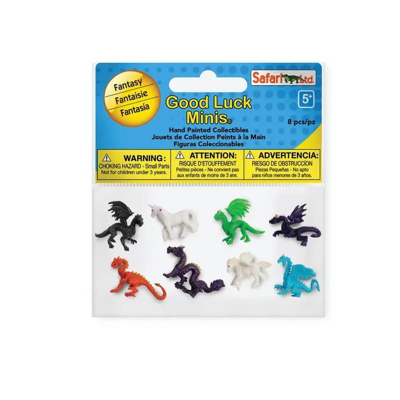 Safari Ltd. Good Luck Minis 8‑Piece Farm Fun Toy Set – Miniature Plastic Farm Animals For Kids 5+
